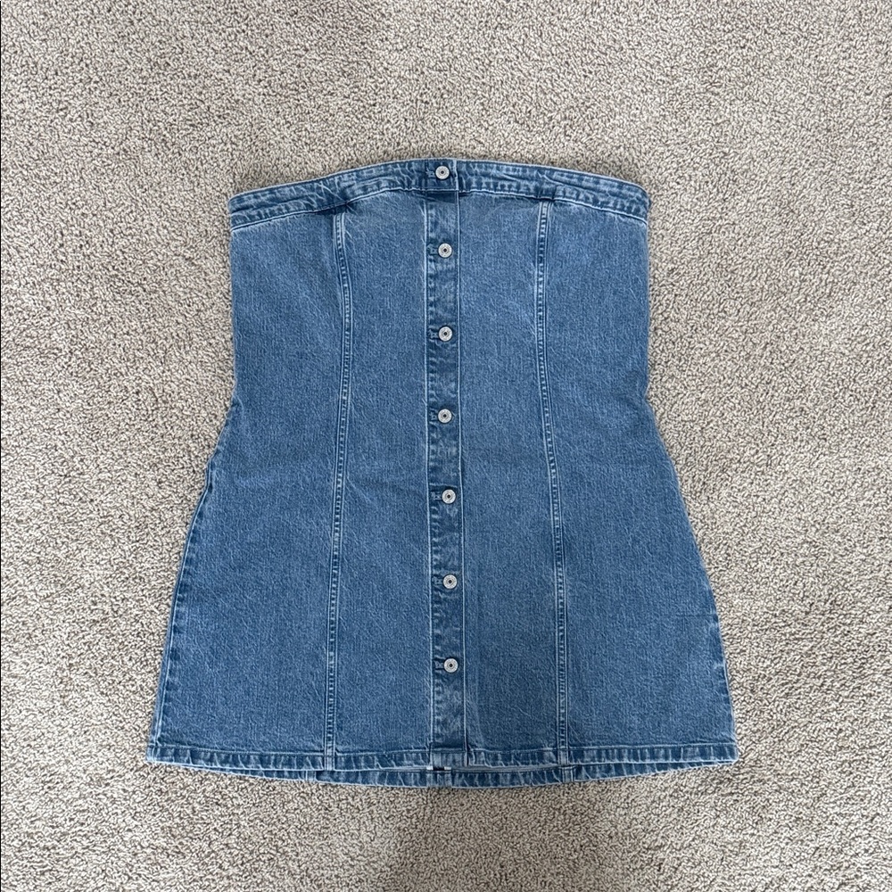 Abercrombie & Fitch Blue Denim Mini Dress